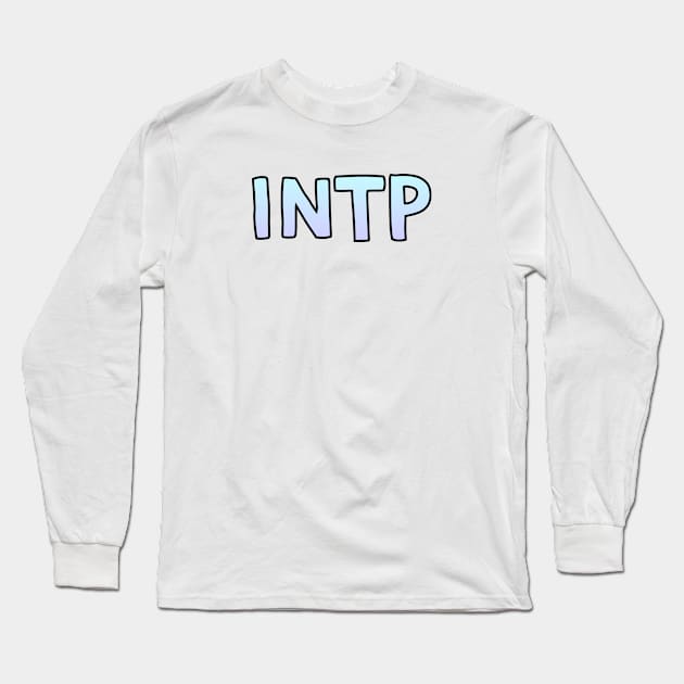 INTP Gradient Cartoony Text Long Sleeve T-Shirt by The MBTI Shop